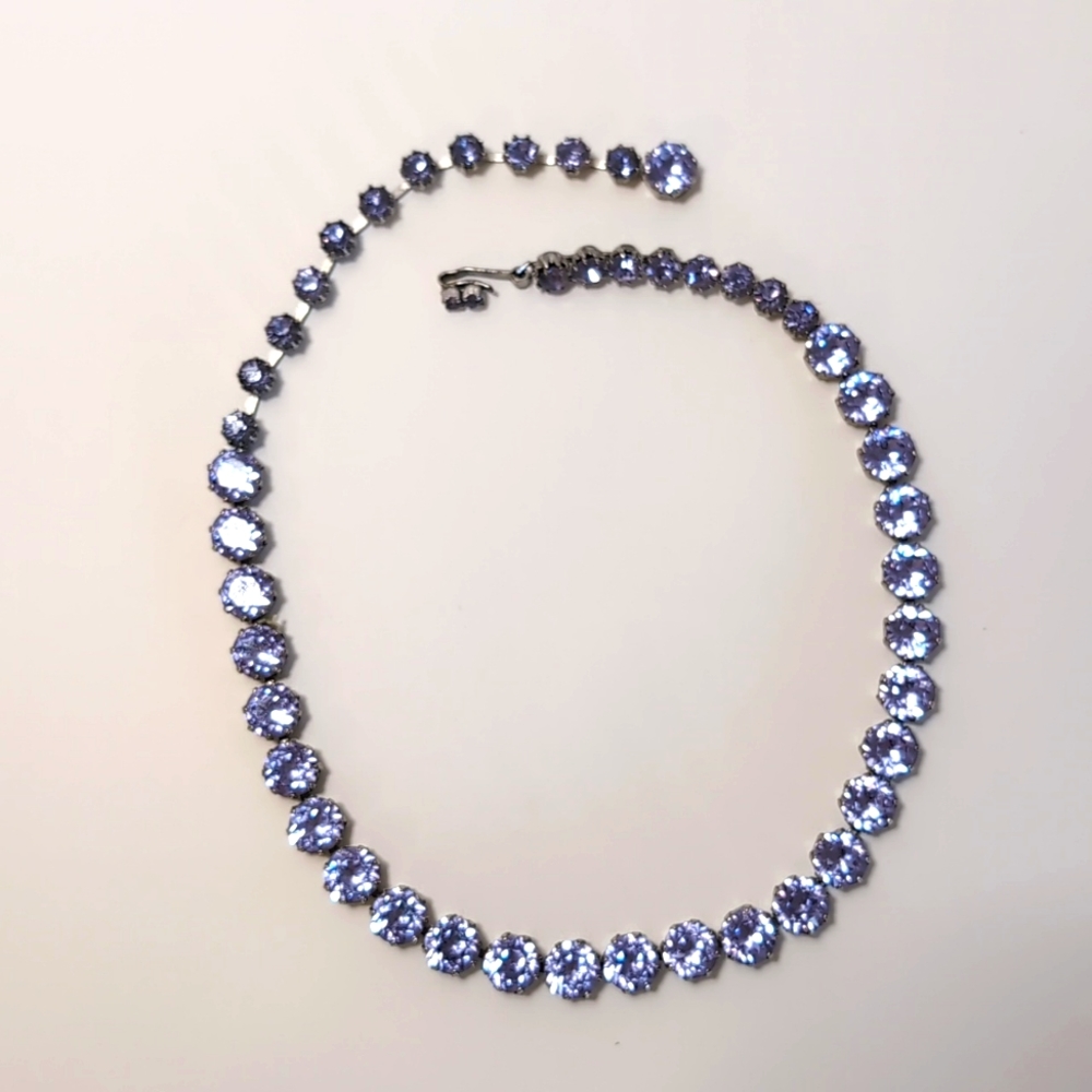 Lilac Rhinestone Choker